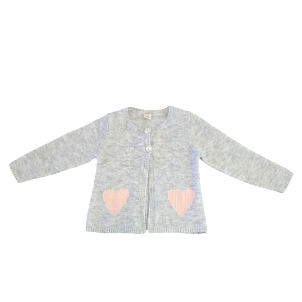 EC TUCKER+TATE HEART CARDIGAN SZ.24M